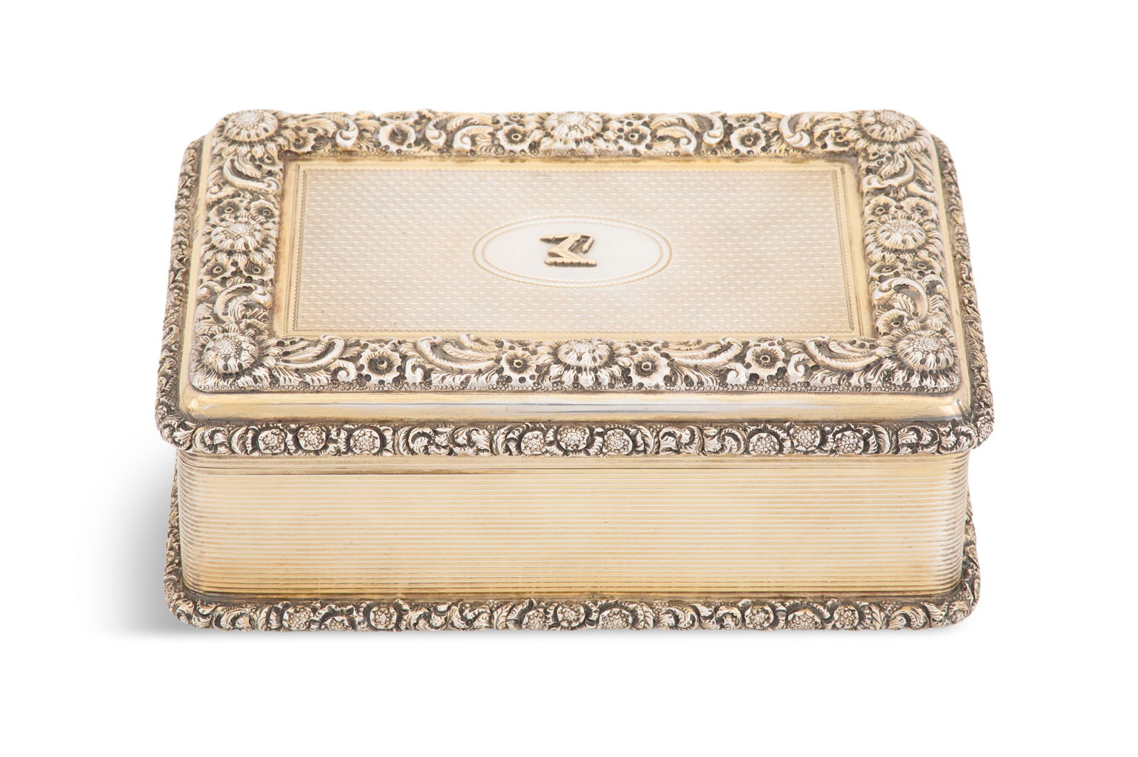 George V Parcel-Gilt Sterling Silver Box (1 of 5)