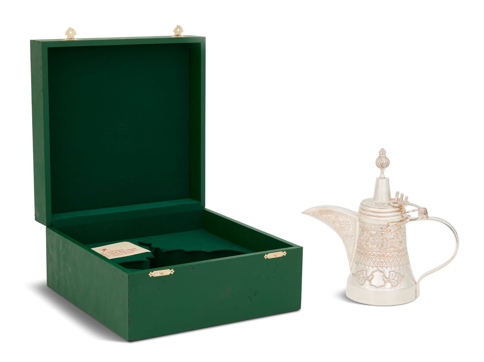Omani Sterling Silver Presentation Dallah (1 of 6)
