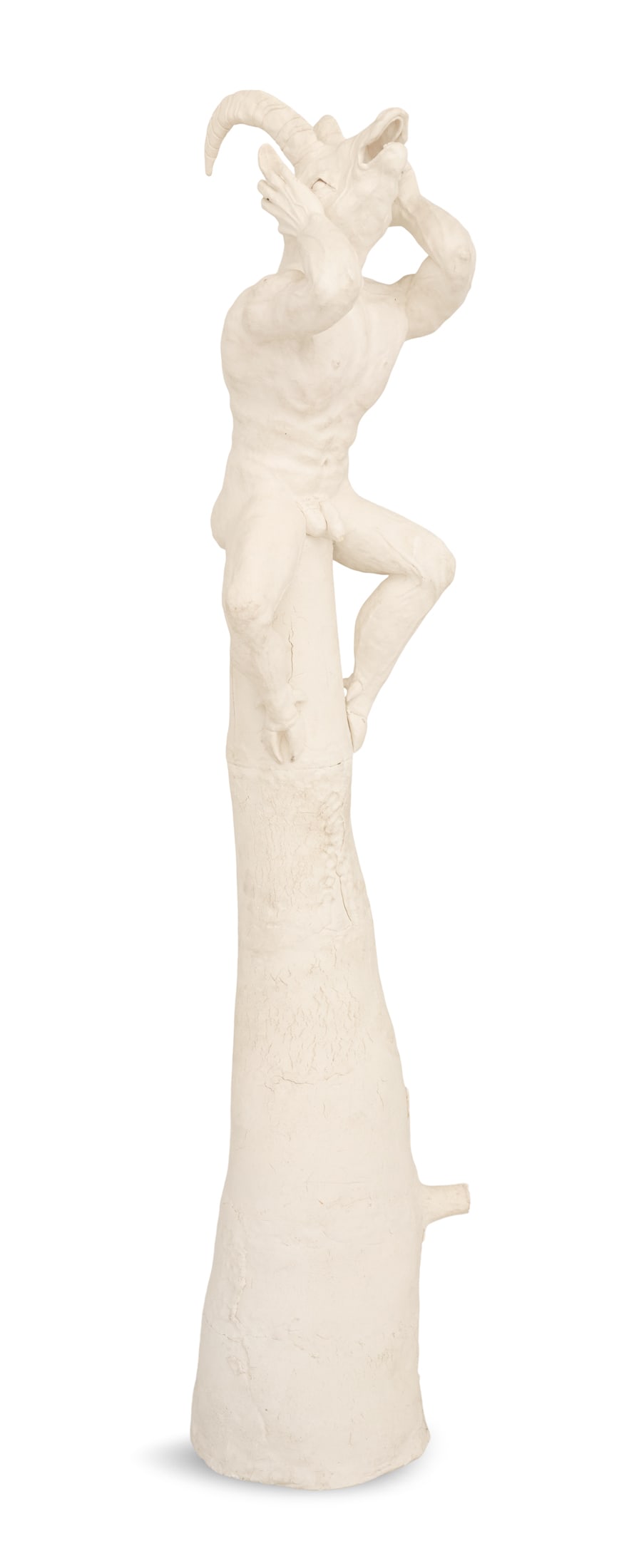 Frank Fleming (Alabama, 1940-2018): † Frank Fleming (Alabama, 1940-2018) "The Storyteller" porcelain h. 70", w. 14", d. 15" Provenance: Private collection, Birmingham, Alabama. The sculptural fountain The Storyteller was conceived as 