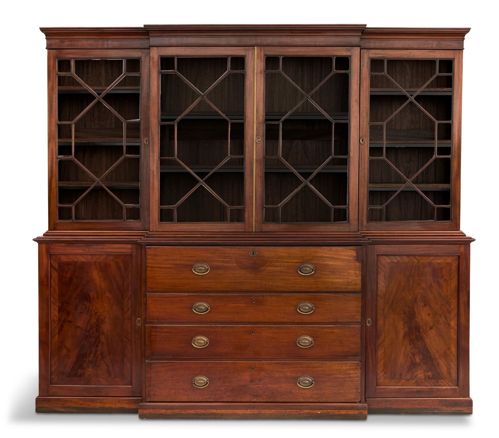 Regency Mahogany Breakfront (1 of 4)