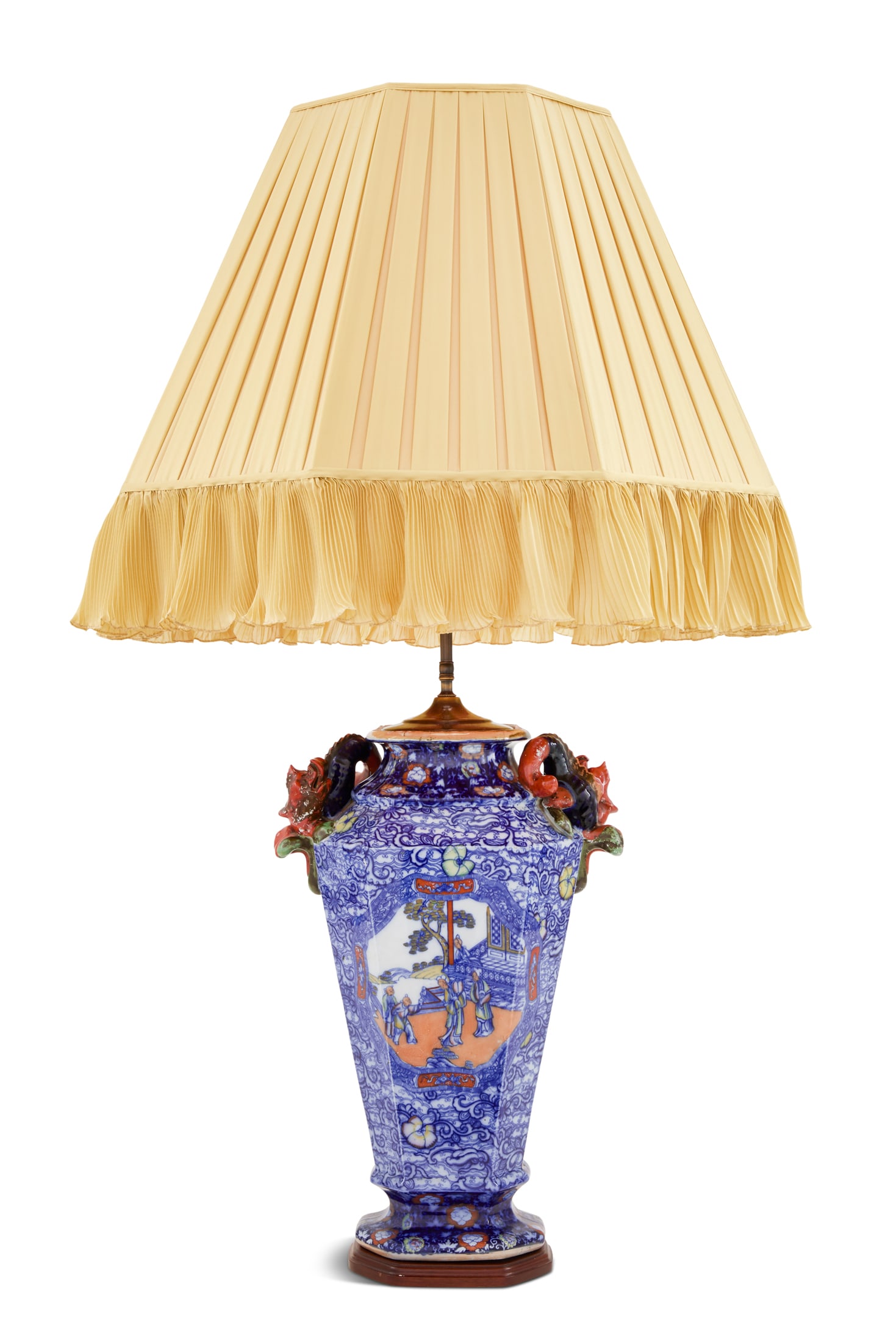 Large English Mason’s Ironstone Lamp (1 of 2)