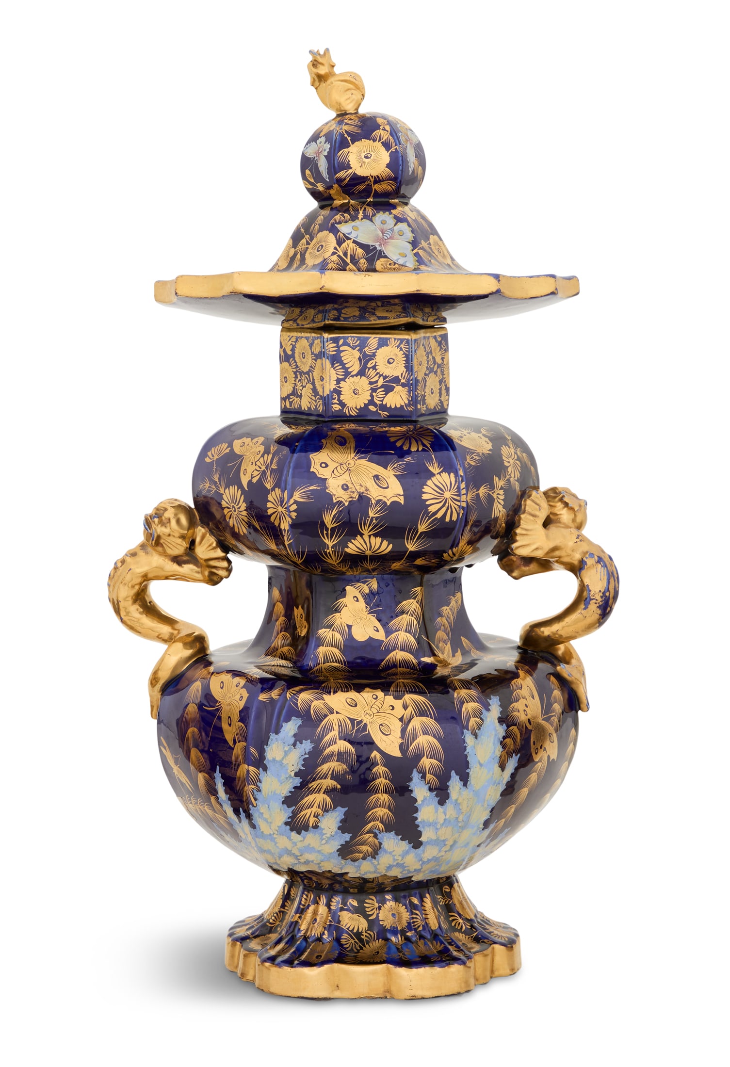 English Mason’s Ironstone Covered Garniture Vase (1 of 4)