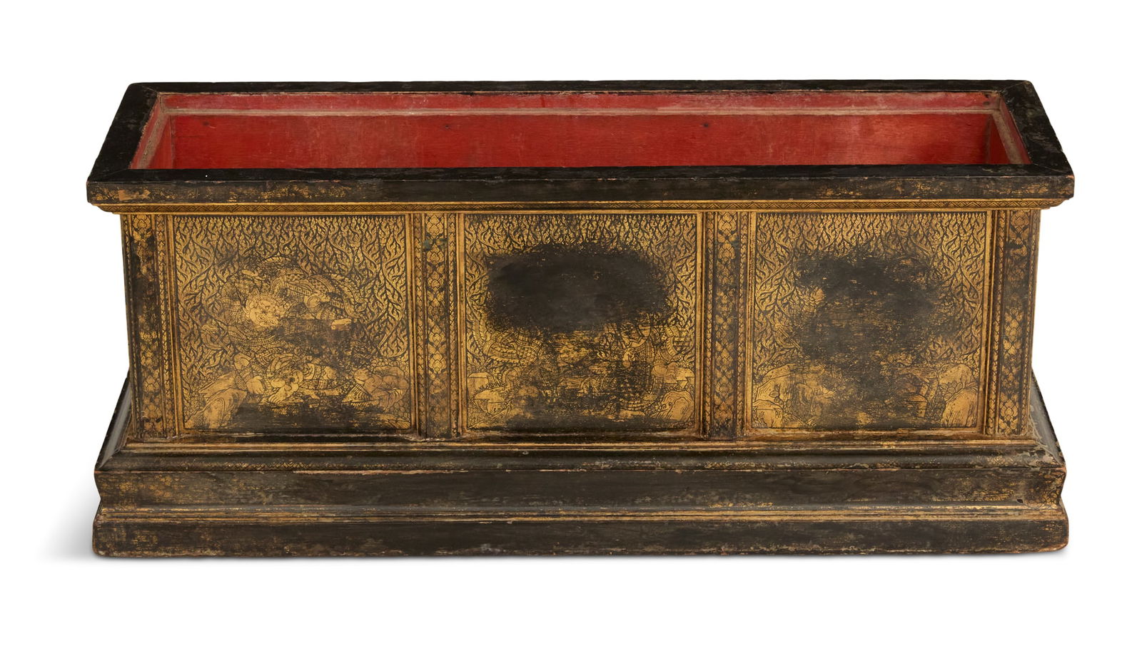 Unusual Lacquerware Jardiniere (1 of 3)