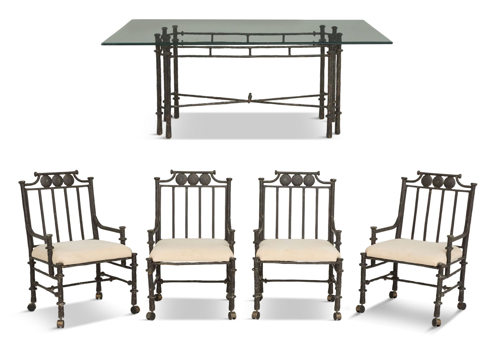 Five-Piece Cast Aluminum Garden Suite (1 of 4)