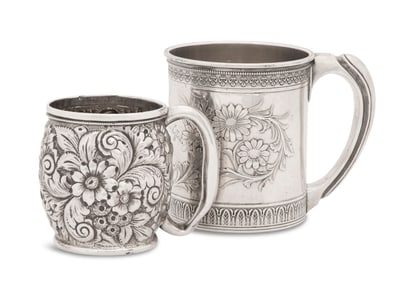 Two American Sterling Silver Mugs