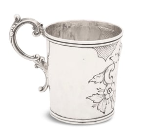 Virginia-Retailed Coin Silver Mug
