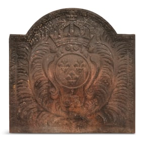 Louis XIV-Style Cast Iron Fireback