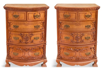 Unusual Pair of Late Victorian Gentleman's Chests