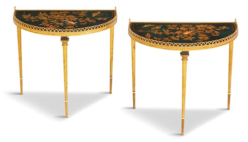 French Bronze and Lacquerware Surtout de Table