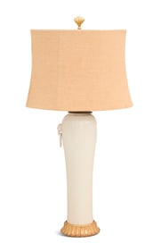 Chinese Blanc-de-Chine Porcelain Lamp