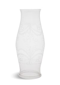 Blown and Engraved Glass Hurricane Shade