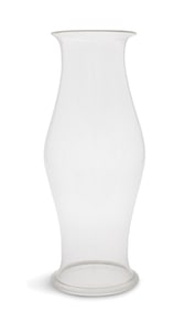 Large Anglo-American Blown Glass Hurricane Shade