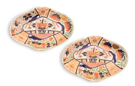 Two English Porcelain Dessert Dishes