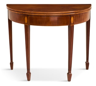 George III Mahogany Fold-Open Games Table