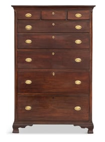 Early American Walnut Tall Chest