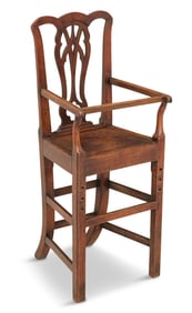 George III Mahogany Child's High Chair