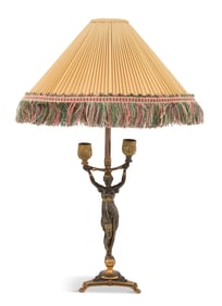 Neo-Grec Bronze Figural Candelabra