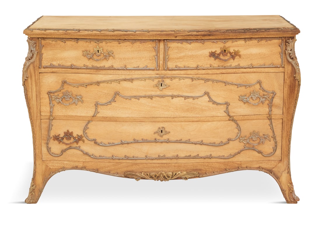 Regence-Style Bleached Mahogany Commode (1 of 3)