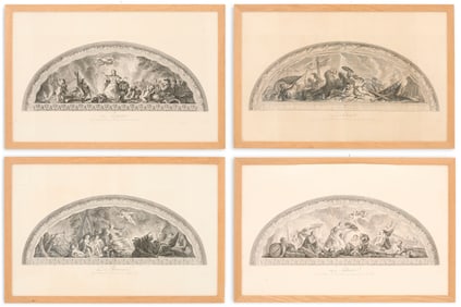 French Engravings of Ceilings from Versailles