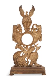 Gilt-Metal Watch Stand in the Neoclassical Taste