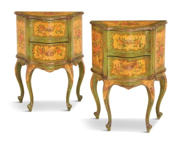 Diminutive Venetian Polychrome Commodes