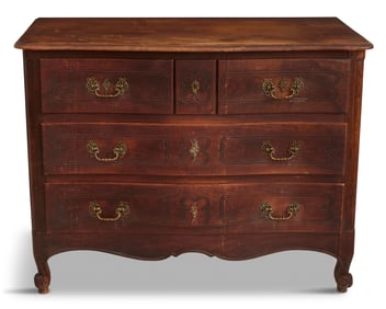 French Provincial-Style Walnut Commode