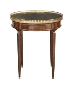 Louis XVI-Style Marble-Top Bouillotte Table