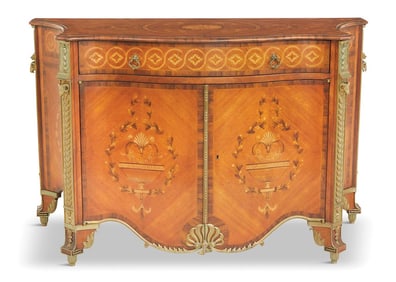 Continental Mixed Woods Cabinet