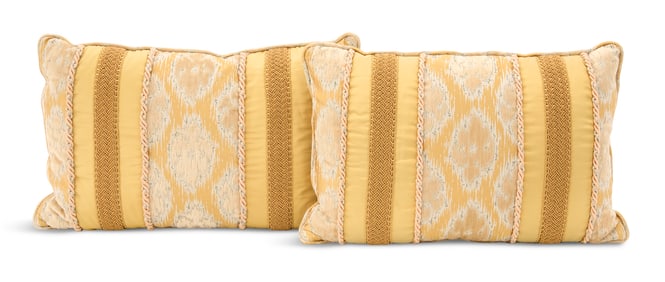 Pair of Custom Silk Pillows