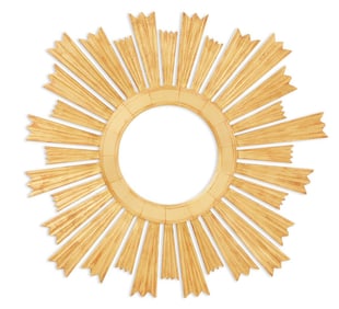 Giltwood Sunburst Mirror of Louis XIV Inspiration
