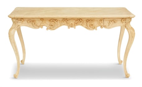 French Provincial Bleached Oak Writing Table