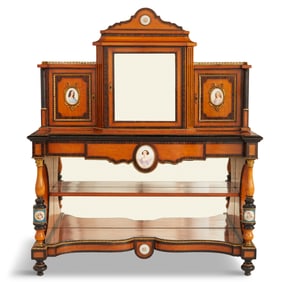 Napoleon III Satinwood and Rosewood Cabinet