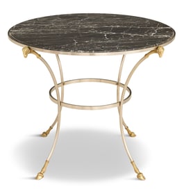 Argente Metal & Marble-Top Center Table