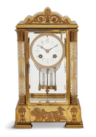 French Bronze and Crystal Regulator