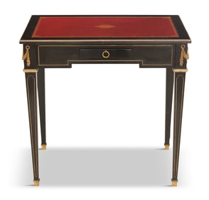 Louis XVI-Style Ebonized Writing Table