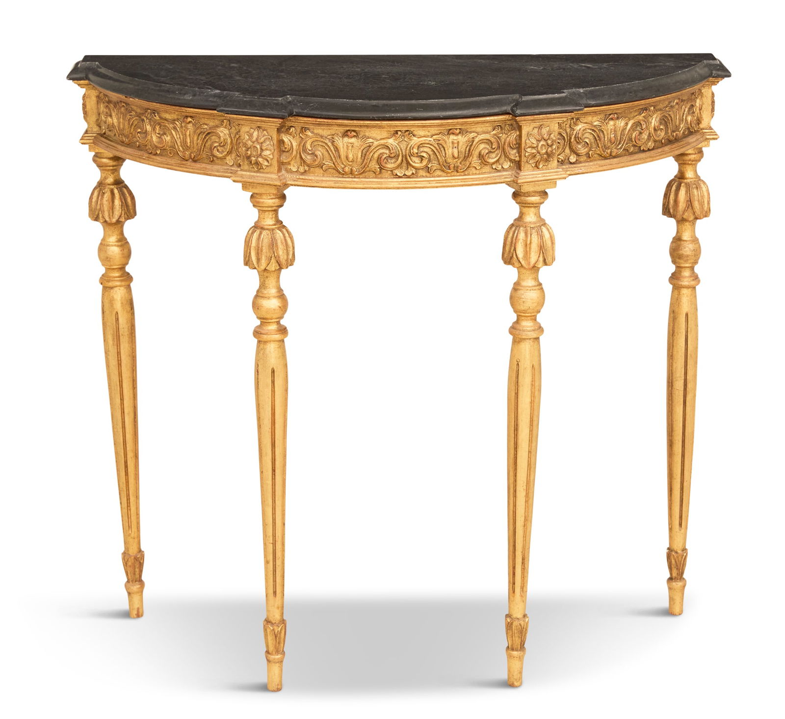 French Giltwood and Marble-Top Console Table (1 of 2)