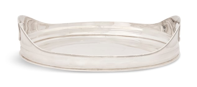 Silverplate Galleried Tray