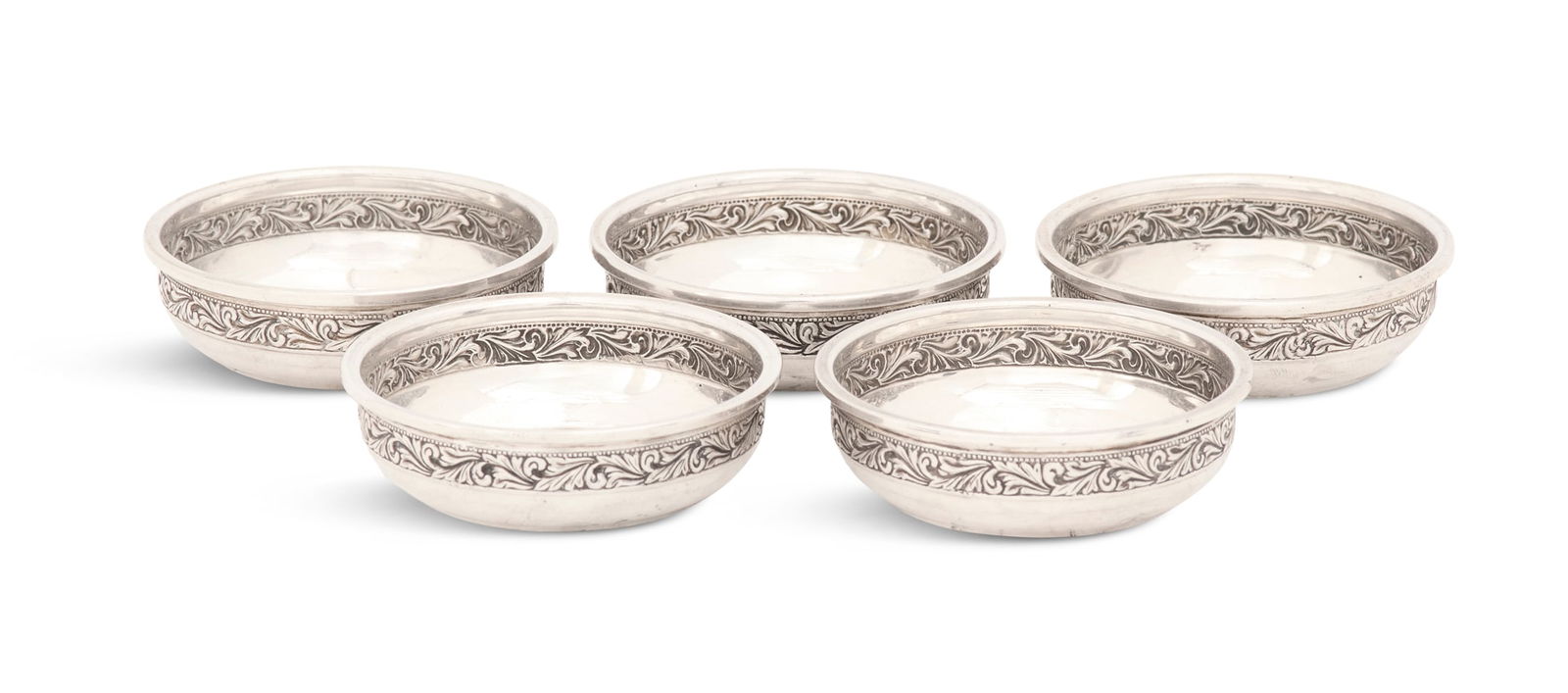 Five Reed & Barton Sterling Silver Salt Cellars (1 of 2)