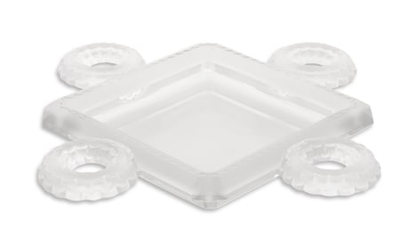 Lalique Crystal "Cluny" Centerpiece