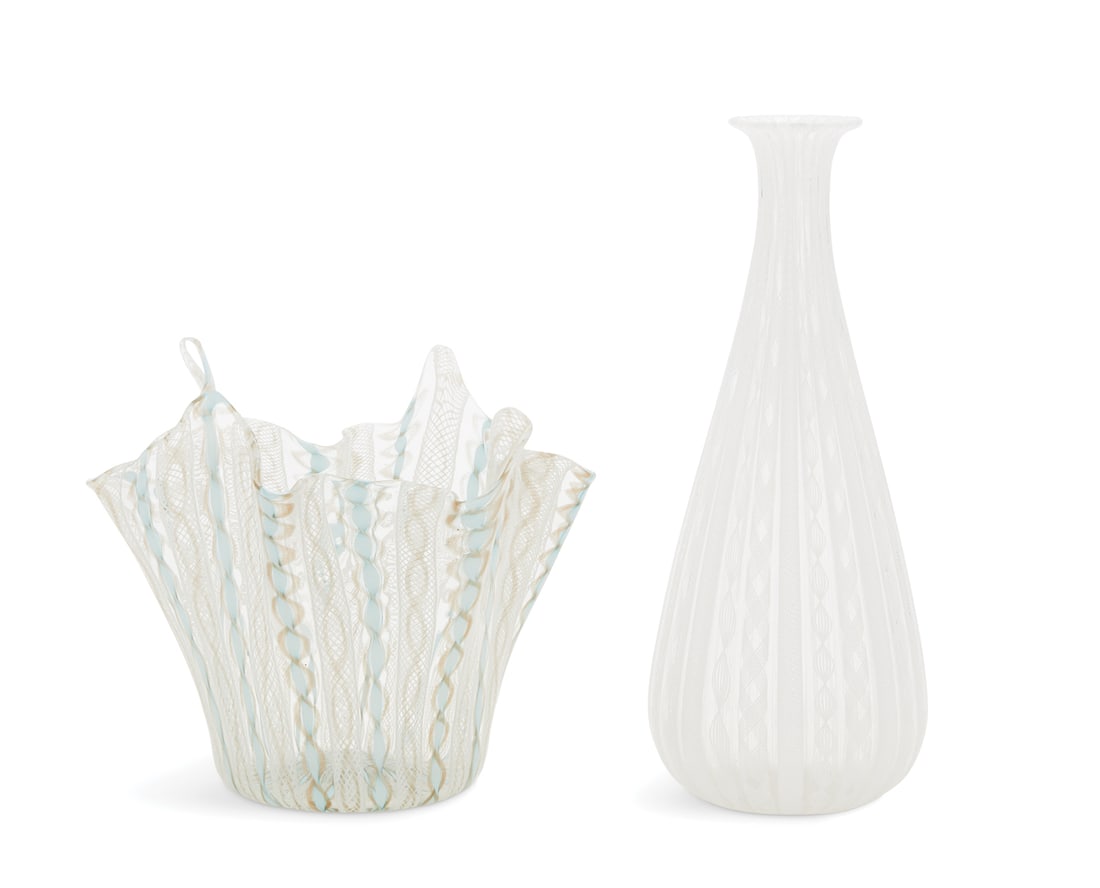 Two Italian Murano Glass Vases (1 of 2)