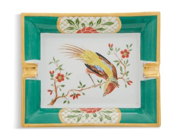 French Hermes "Bird" Porcelain Ashtray