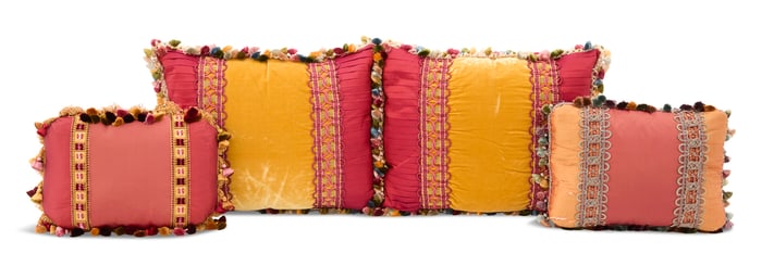 Collection of Four Custom Pillows