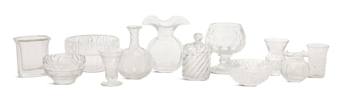 Collection of Contemporary Colorless Glass