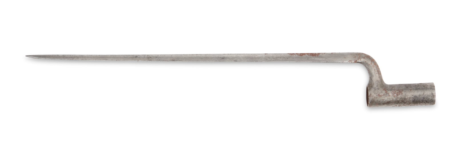 French 1790/95 Socket Bayonet: French 1790/95 Socket Bayonet stamped "US". blade l. 14-3/4", overall l. 18-1/2" Note: Probably used by American forces during the war of 1812.