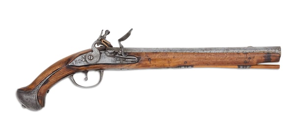 Large Caliber English Flintlock Horse Pistol