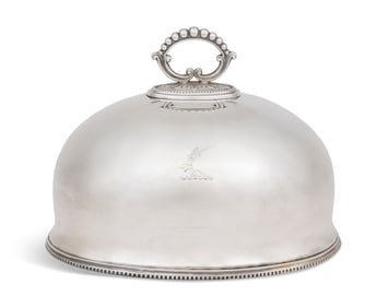 Late Victorian Silverplate Game Dome