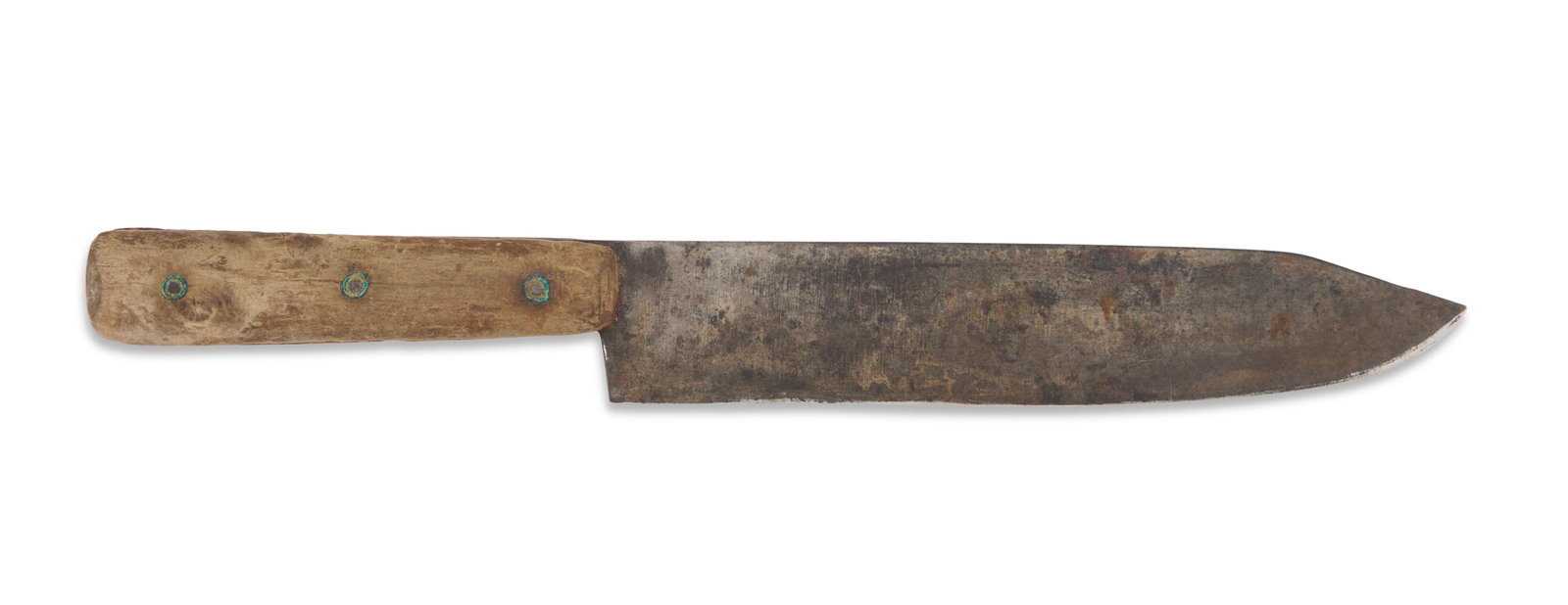 Russian Bowie-Style Knife: Russian Bowie-Style Knife late 19th/early 20th century, with wood handle. blade l. 7-1/4", overall l. 11-3/4"