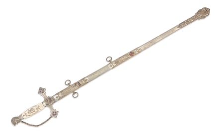 Named Masonic Knights Templar Sword