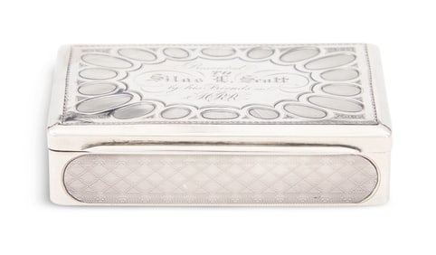 Gorham Coin Silver Presentation Snuffbox