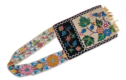 Native American Beaded Bandolier Bag